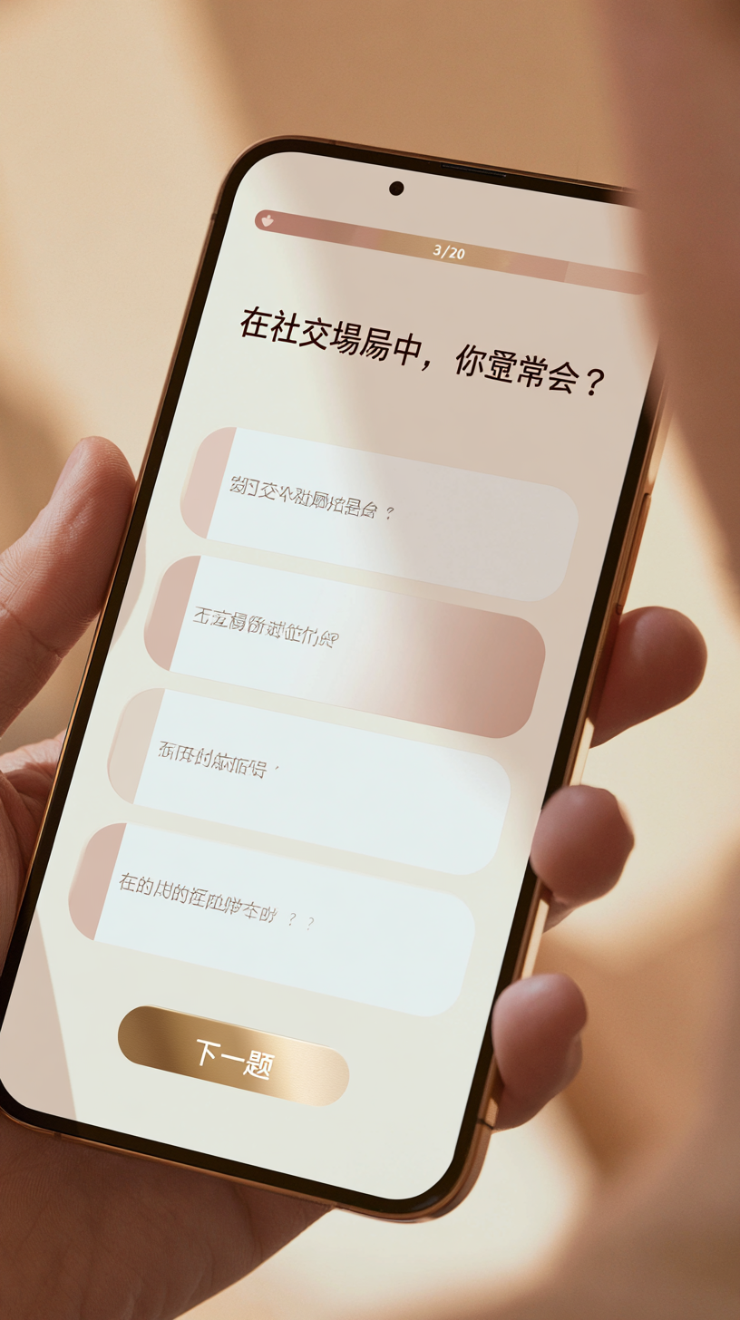 MBTI性格测评 — 题目界面